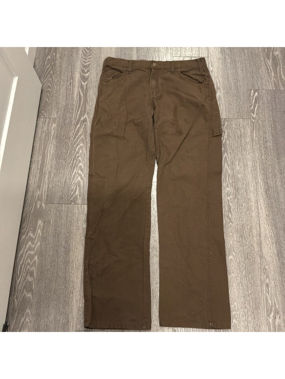 Dickies Mens Canvas Utility Pants Size 30x30 Brown Flex Workwear NWT